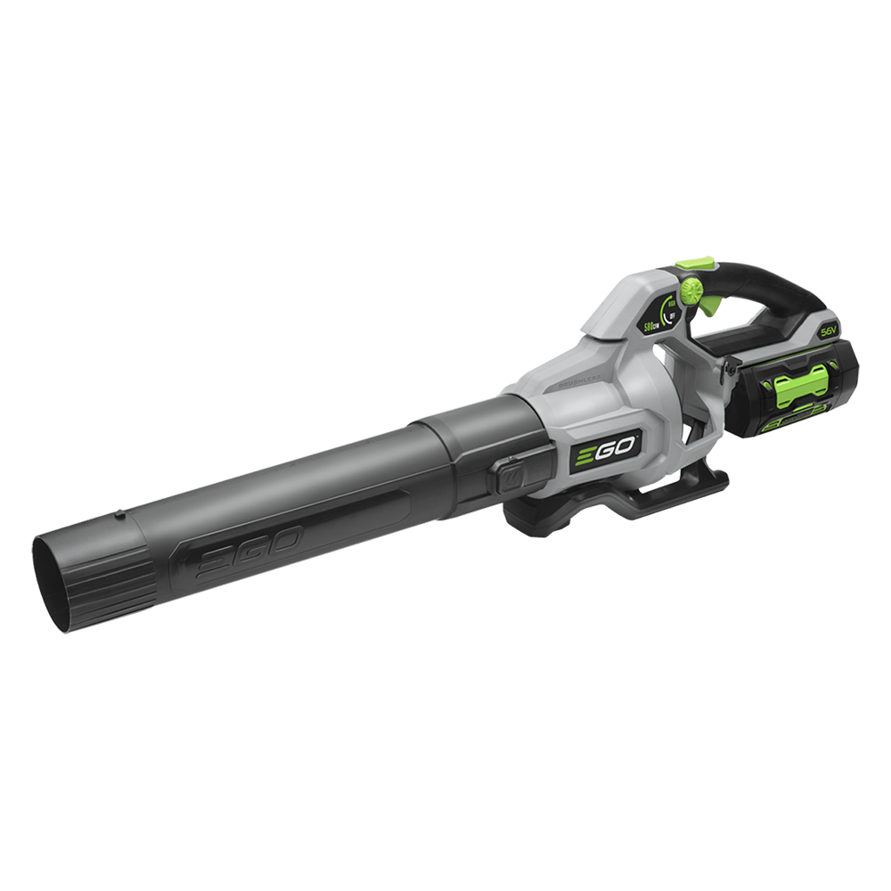 The LB5800-series blower with a battery installed; the LB5804 charger and all package contents are not shown.