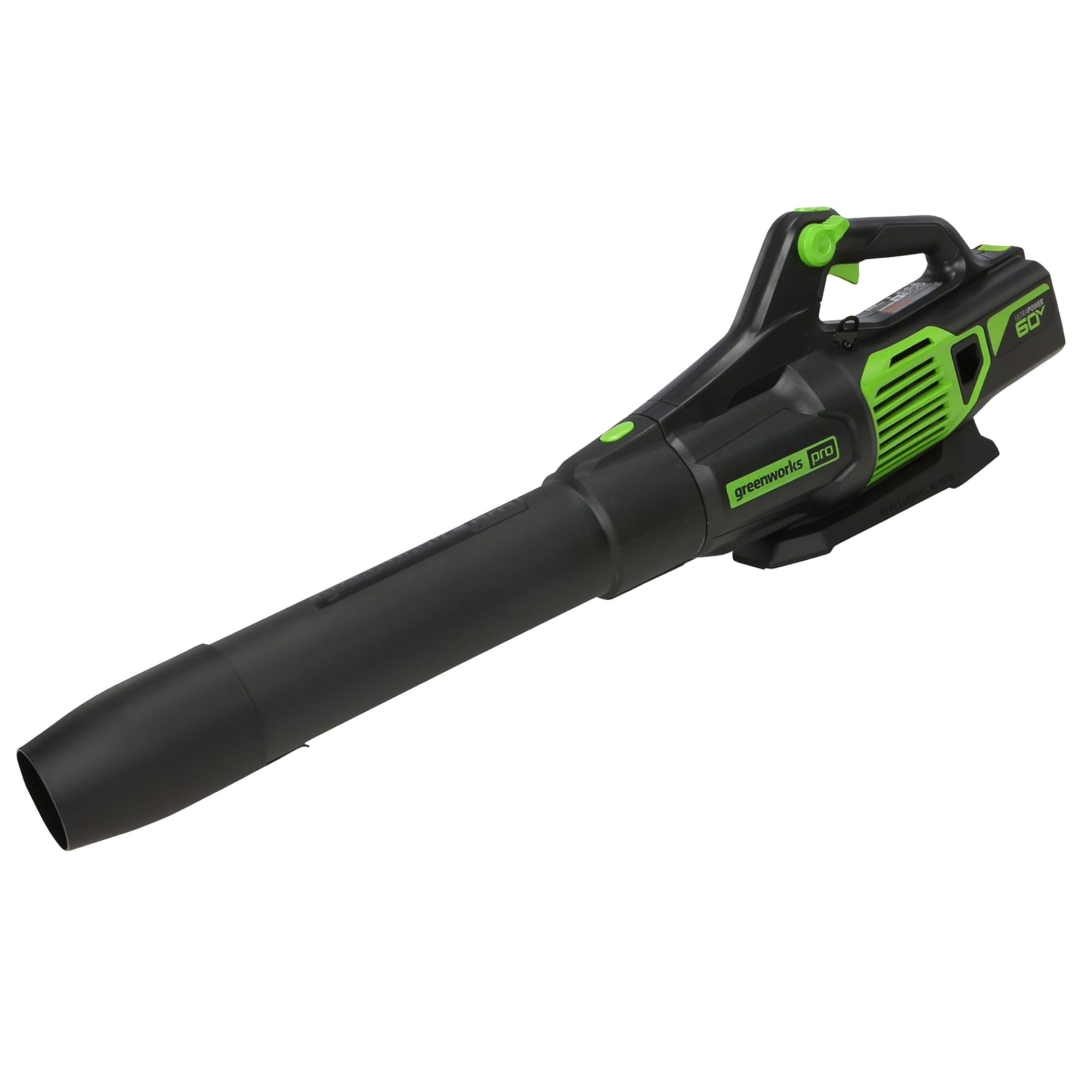Greenworks Pro 60V handheld blower body without a battery or charger.