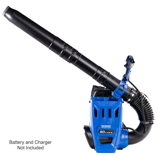 Kobalt KBB 7880D-06 exact tool-only listing image showing the backpack blower; the image states battery and charger are not included.
